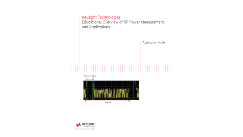 Educational Overview of RF Power Measurement Basics and Applications